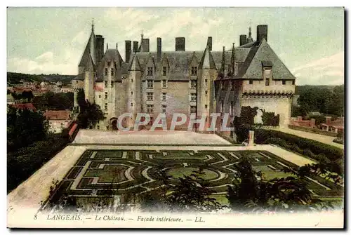 Langeais - Facade Interieure - Cartes postales