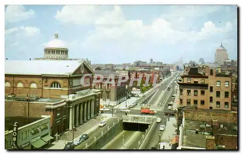 Etats Unis Ansichtskarte AK Looking downtown of Huntington Avenue Boston