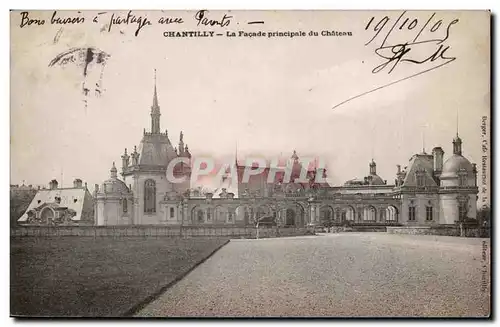 Chantilly Ansichtskarte AK La facade principale du chateau