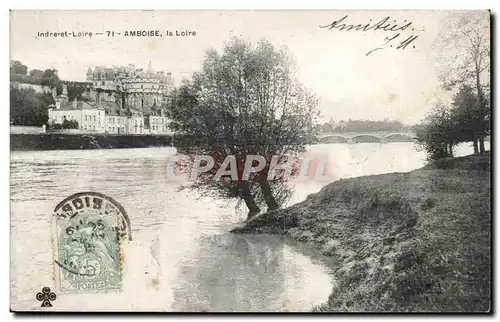 Amboise Cartes postales Le chateau La Loire