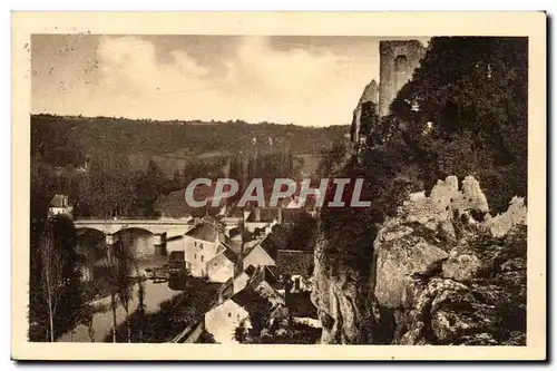 Angles sur l'anglin Cartes postales Le chateau feodal et l'anglin