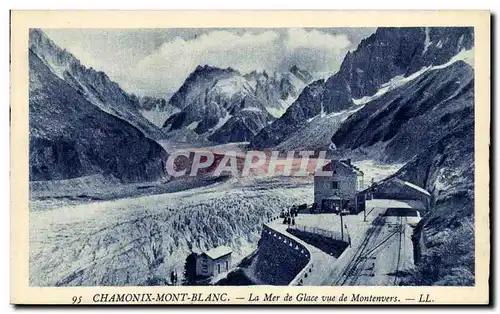 Chamonix Mont Blanc Cartes postales La mer de glace vue de Montenvers