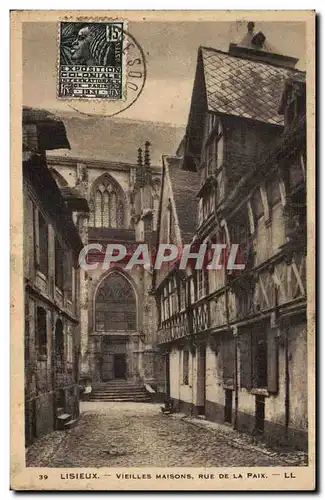 Lisieux Ansichtskarte AK Vieilles maisons Rue de la paix