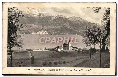 Annecy Ansichtskarte AK Eglise de Sevrier et la Tournette