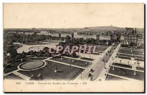 Paris Ansichtskarte AK Vue sur les jardins des Tuileries