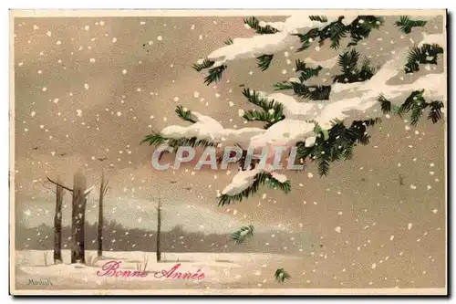 Cartes postales Fantaisie Bonne annee