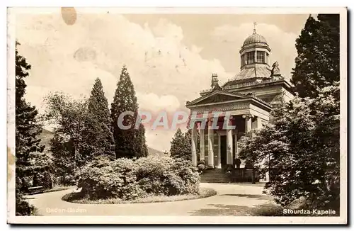 Allemagne Cartes postales Baden Baden Stourdza Chapelle