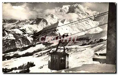 Le Mont d&#39Arbois Cartes postales moderne Le teleferique de Saint Gervais et le Mont Blanc