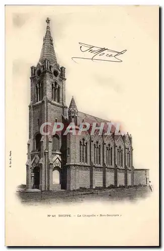 dieppe Cartes postales La chapelle Bon secours