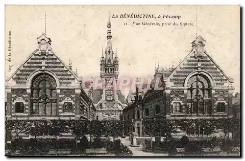 Fecamp Cartes postales La Benedictine Vue generale prise du square