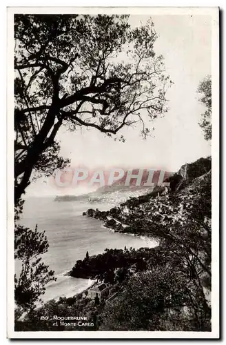 Roquebrune et Monte CArlo Cartes postales moderne