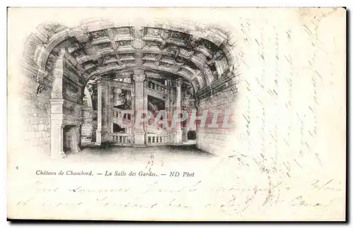 Cartes postales Chateau de Chambord La salle des gardes