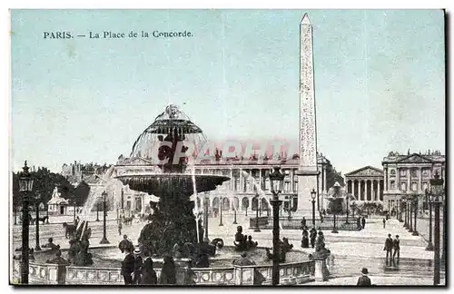 Paris Cartes postales LA place de la Concorde