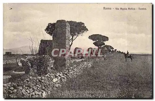 Italie ITalia Roma Via Appia Antica Tombe