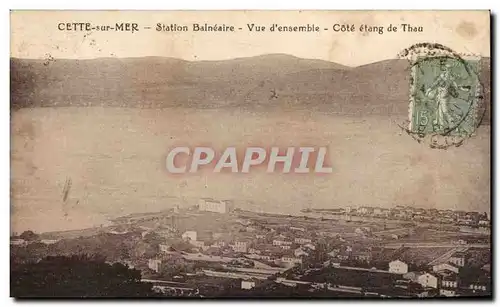 Cette sur Mer Cartes postales Station balneaire Vue d'ensemble Cote etang de Thau