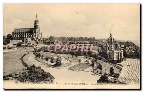 Bon Secours Cartes postales Ensemble de Bon secours et le monument de Jeanne d&#39arc