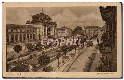 Allemagne Mannheim Cartes postales Hauptbahnhof