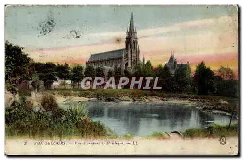 Bonsecours Cartes postales Vue a travers la basilique