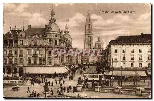 belgique Anvers Cartes postales le canal au sucre