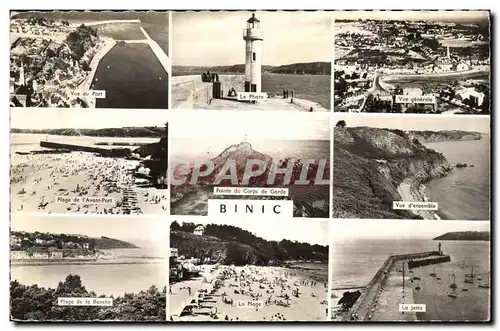 Binic Cartes postales Phare Lighthouse place jetee