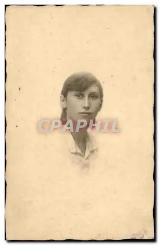 Carte photo Jeune fille enfant