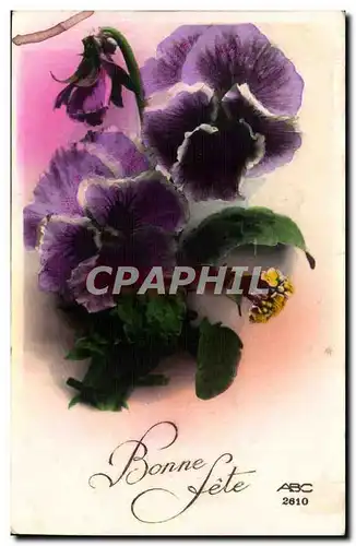 Cartes postales Fantaisie Fleurs Bonne fete