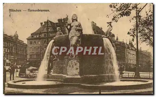 Allemagne Munchen Ansichtskarte AK Nornenbrunnen