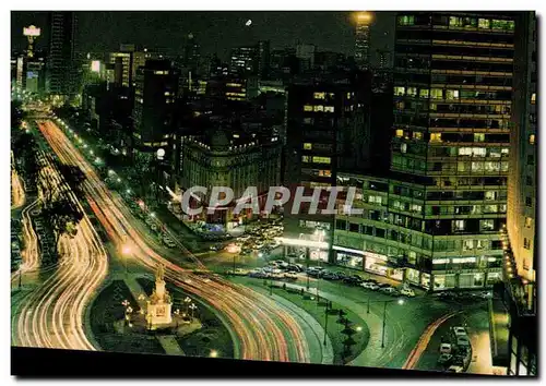 Mexique Mexico Moderne Karte Vista Nocturna Ciudad de mexico Mexico city at night