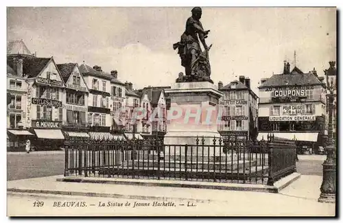 Beauvais Cartes postales La statue de Jeanne Hachette