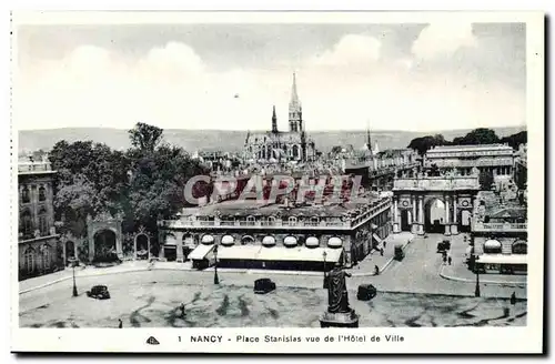 Nancy Cartes postales Place Stanislas vue de l&#39hotel de ville