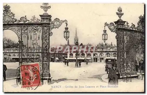 Nancy Cartes postales Place Stanislas GRilles Jean Lamour