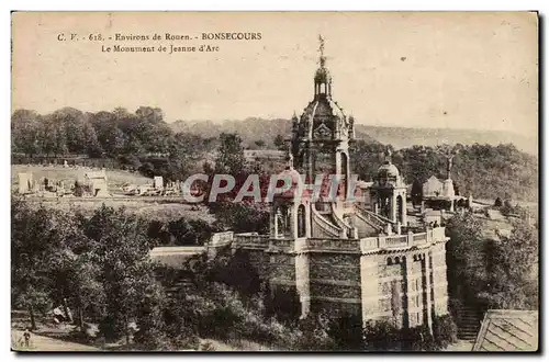 Environs de Bonsecours Ansichtskarte AK Le monument de Jeanne d&#39arc Environs de Rouen