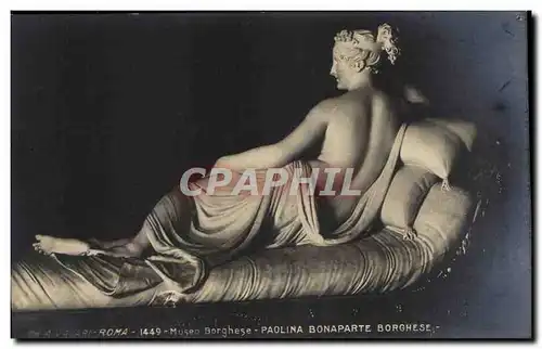 Italie Italia Roma Museo Borghese Paolina Bonaparte Cartes postales Sculpture