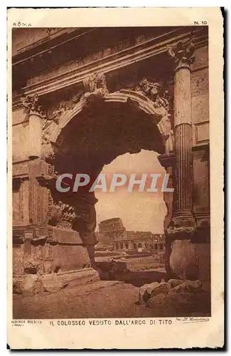 Italie italia Il Colosseo VEeduto dall &#39arco di tito