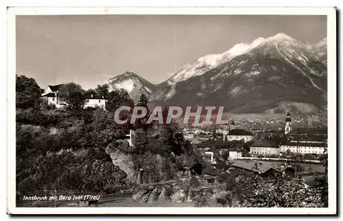 Autriche Asutria Osterreich Innsbruck mit Berg ISel (Tirol)