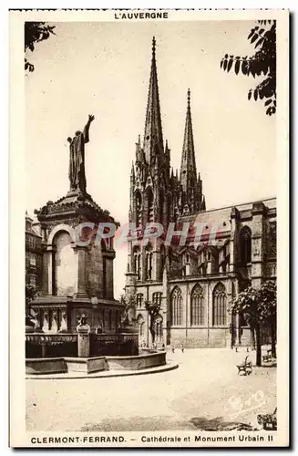 Clermont Ferrand Ansichtskarte AK CAthedrale et monument Urbain II