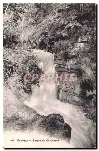 suisse Montreux Cartes postales Gorges du Chauderon