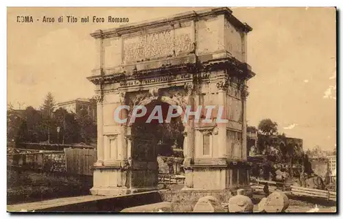 ITalie Italia Roma Cartes postales Arco di Tito nel Foro Romano