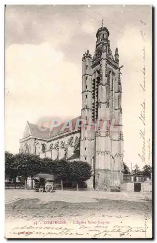 Compiegne Ansichtskarte AK L&#39eglise Saint Jacques