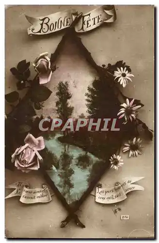 Cartes postales FAntaisie Bonne fete