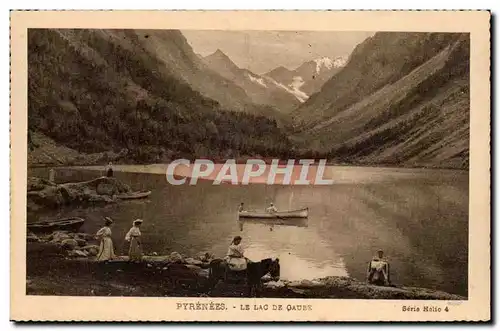 Pyrenees Cartes postales Le lac de Gaube (ane donkey)