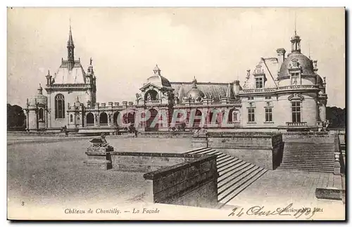 Chateau de Chantilly Cartes postales La facade