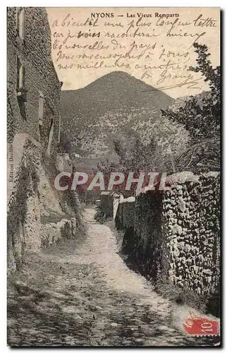 Nyons Cartes postales Les vieux remparts