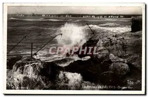 Cartes postales moderne Les rochers de Vallieres GRosse mer