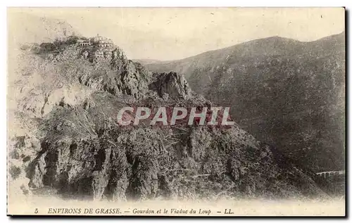 Environs de Grasse Ansichtskarte AK Gourdon et le viaduc du Loup