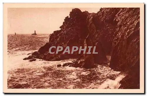 Pointe du Raz Ansichtskarte AK L&#39entree de la chambre d&#39oliver (lighthouse phare)