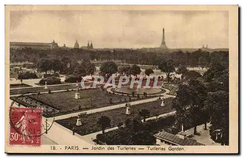 Paris Ansichtskarte AK Jardin des Tuileries (Tour Eiffel)