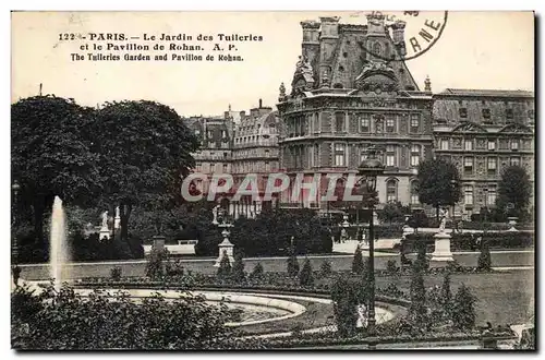 Paris Ansichtskarte AK Jardin des Tuileries et le pavillon de Rohan