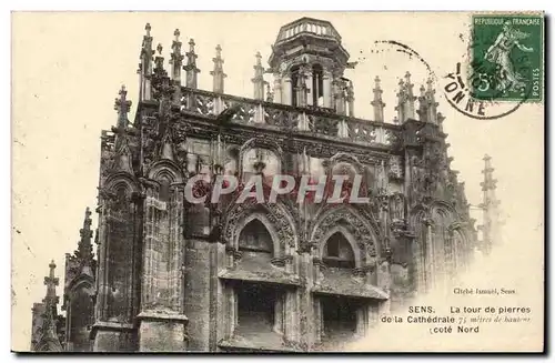 Sens Ansichtskarte AK la tour de pierres de la cathedrale