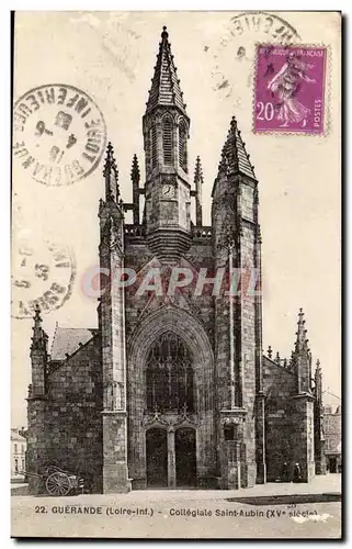 Guerande Cartes postales Collegiale Saint Aubin (15eme)